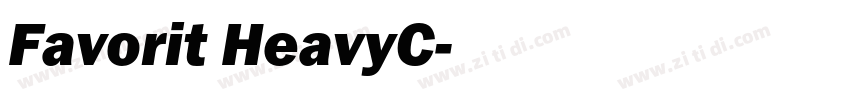 Favorit HeavyC字体转换
